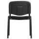 Стул для персонала и посетителей "ИЗО", черный каркас, ткань черная, В-14/С-11. Фото товара с разных ракурсов.