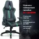 Игровое кресло  "GT Carbon GM-120", две подушки, экокожа, черное/зеленое, 531929. Фото товара с разных ракурсов.