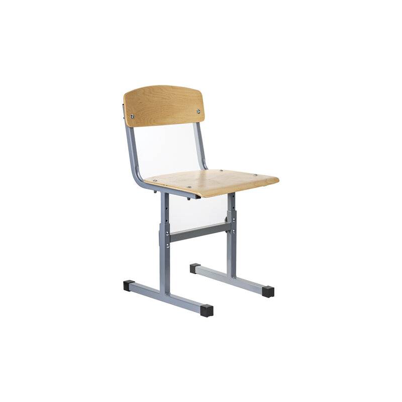 Стул ученический регулируемый "Ученик", 340х430х585-665 мм, рост 2-4, серый каркас главное фото