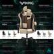 Кресло игровое геймерское Бюрократ VIKING 7 KNIGHT Fabric серый Loft ромбик текстиль/эко.кожа с подголов. крестовина металл. Фото товара с разных ракурсов.