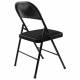 Стул складной  "Golf Plus CF-003 КОМФОРТ", чёрный каркас, чёрная ткань, 532889. Фото товара с разных ракурсов.