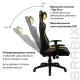Игровое кресло  "GT Master GM-110", две подушки, экокожа, черное/желтое, 531927. Фото товара с разных ракурсов.